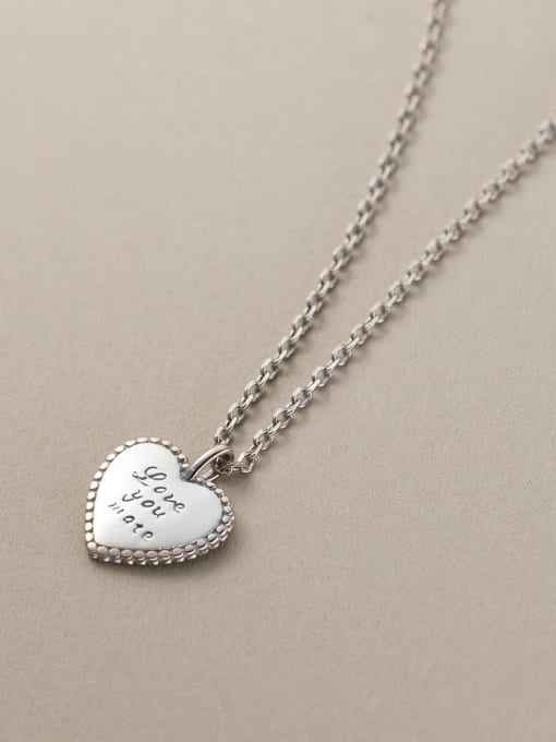Rosh 925 Sterling Silver Heart Minimalist Necklace 3