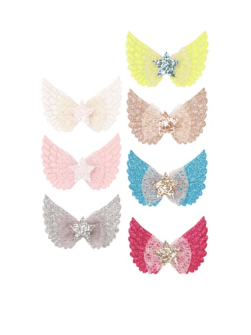 YOKI KIDS Alloy  Silk Cute Butterfly Multi Color Hair Barrette