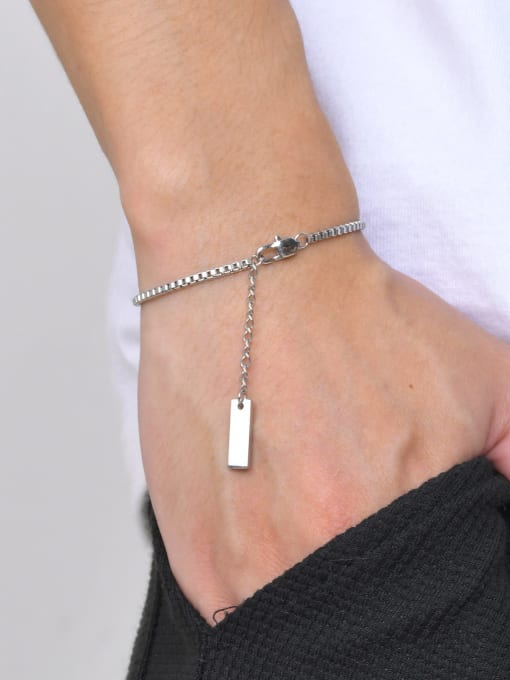 CONG Stainless steel Irregular Minimalist Bracelet 1