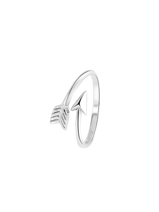 BeiFei Minimalism Silver 925 Sterling Silver Bowknot Cute Band Ring 3