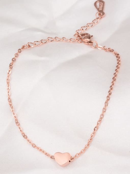 A TEEM Heart Minimalist Titanium Anklet 2