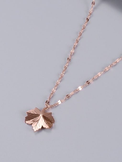 A TEEM Titanium Leaf Classic Choker Necklace 1