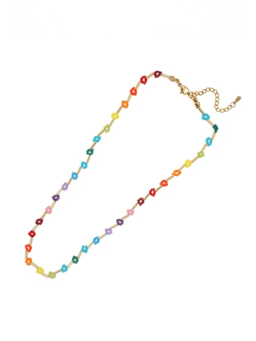 Roxi Bohemia Flower Miyuki Millet Bead Multi Color Bracelet and Necklace Set 4