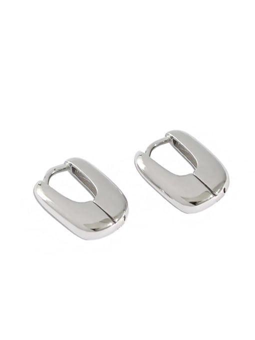 DAKA 925 Sterling Silver Rectangle Minimalist Stud Earring 4