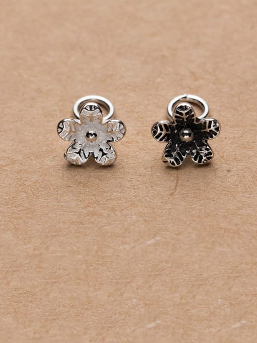 FAN 925 Sterling Silver With Vintage Flowers Pendant Diy Accessories 0