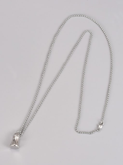 A TEEM Titanium Steel Irregular Minimalist Necklace 2