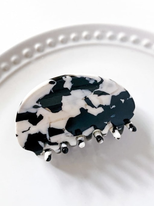 Cow pattern 5cm Cellulose Acetate Minimalist Geometric Alloy Jaw Hair Claw