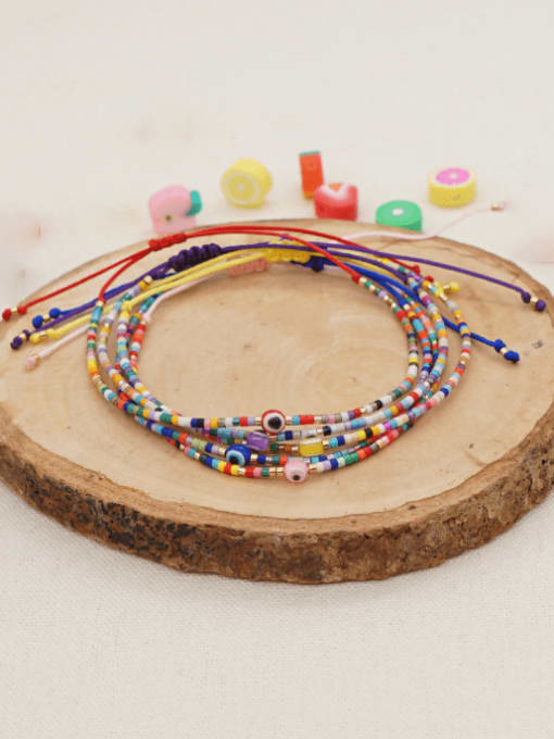 Roxi Miyuki Millet Bead Multi Color Evil Eye Bohemia Handmade Weave Bracelet 1
