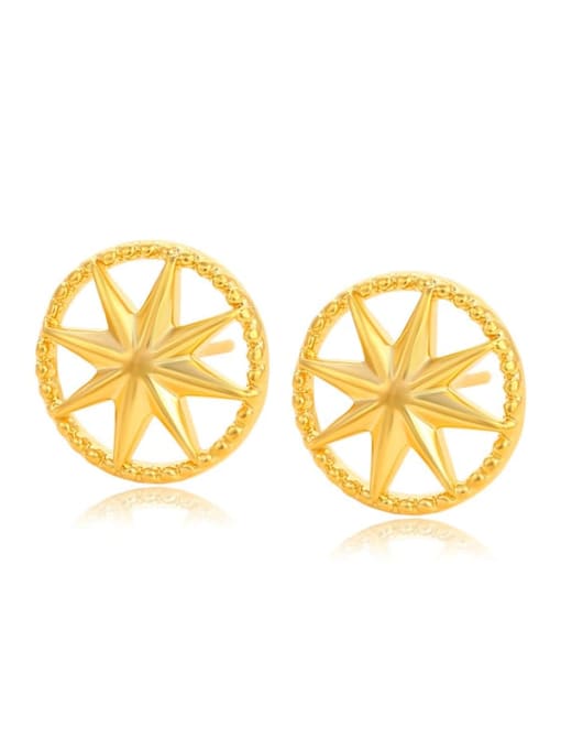 24K gold plating Alloy Star Minimalist Stud Earring