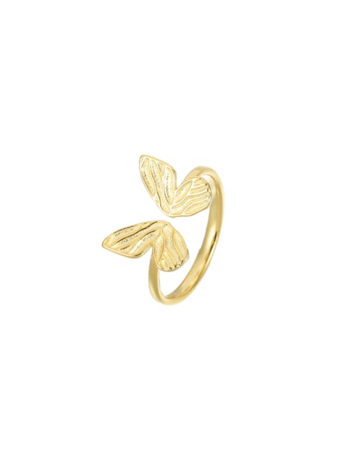 BeiFei Minimalism Silver 925 Sterling Silver Butterfly Minimalist Band Ring