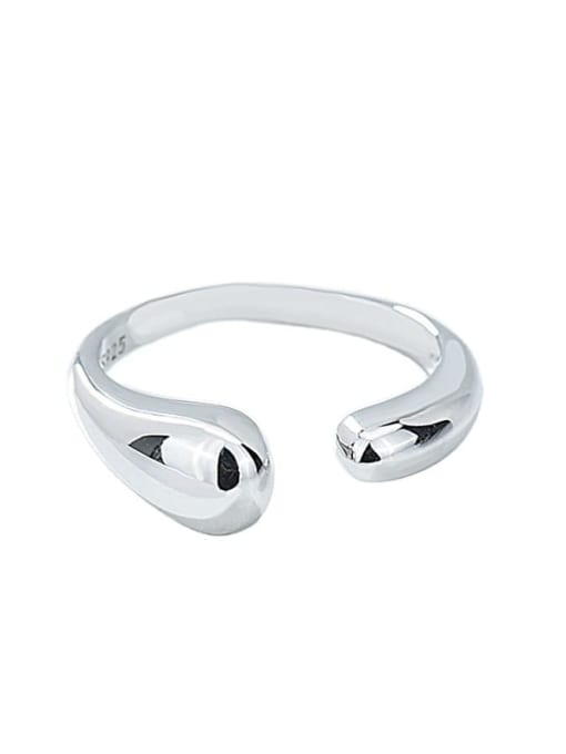 XBOX 925 Sterling Silver Smooth Geometric Vintage Band Ring 3