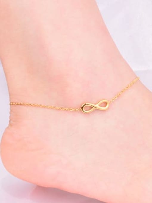 Y05 gold foot chain Titanium Hollow NO  8  Bracelet