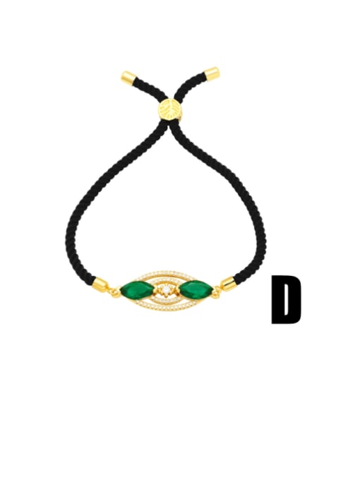 CC Brass Cubic Zirconia Weave Hip Hop Adjustable Bracelet 4