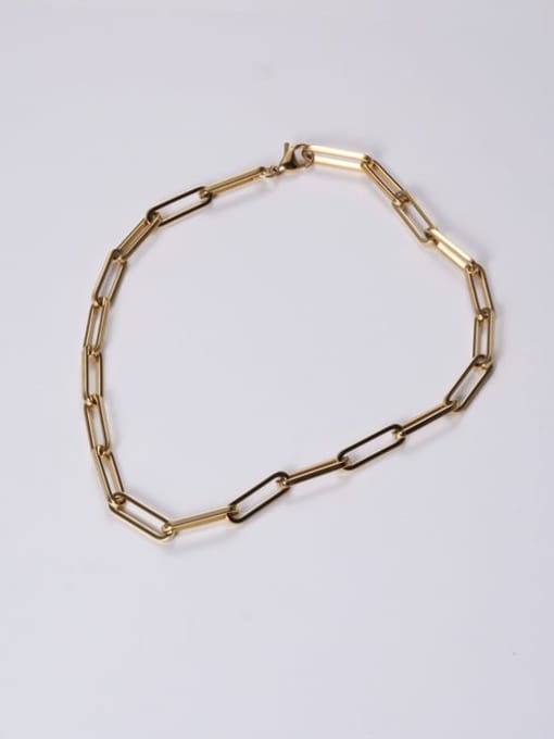 GROSE Titanium Steel Geometric Vintage Hollow  Chain Necklace 2