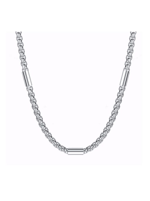 CONG Titanium Steel Irregular Minimalist Multi Strand Necklace 0