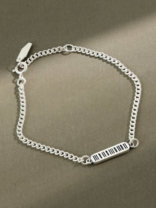 DAKA 925 Sterling Silver Geometric Vintage Link Bracelet 0