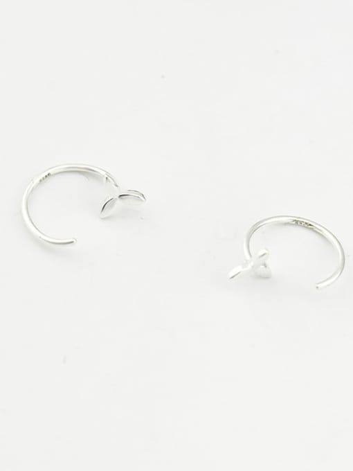 XBOX 925 Sterling Silver Geometric Minimalist Hook Earring 3