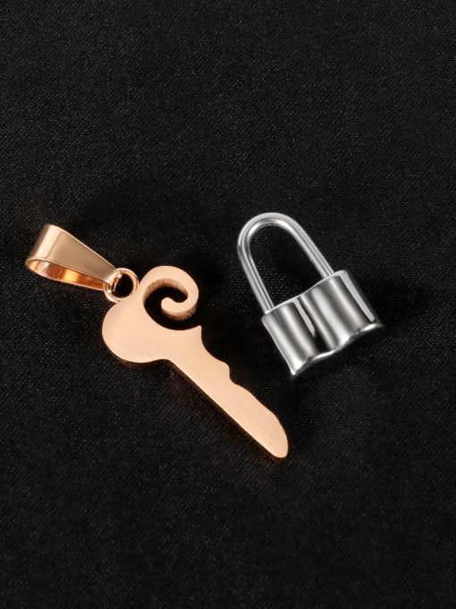 Open Sky Titanium Steel Key Minimalist Necklace 2