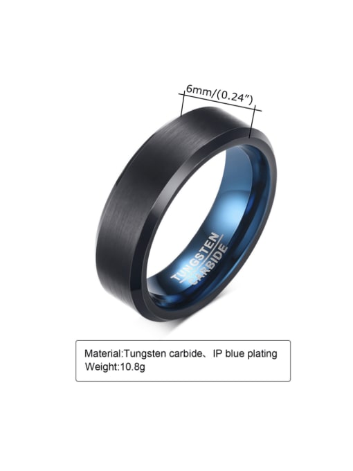 CONG Tungsten Geometric Minimalist Band Ring 2