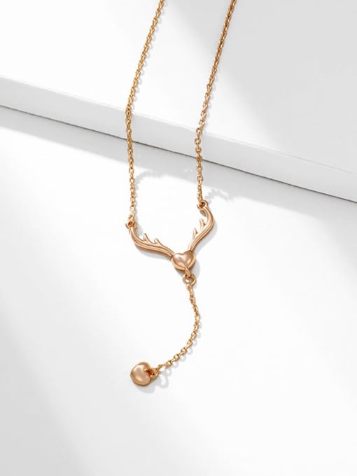 XP Alloy Deer Dainty Lariat Necklace 1