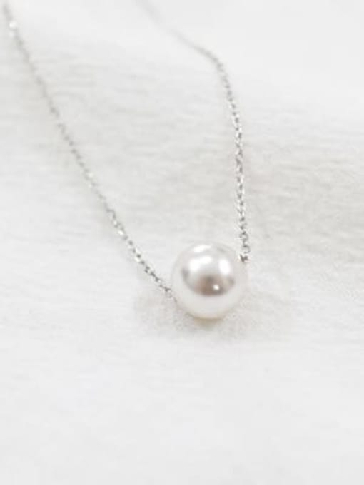 DAKA S925 sterling silver single pearl necklace 3