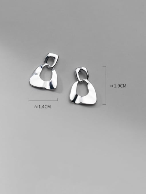 Rosh 925 Sterling Silver Geometric Minimalist Drop Earring 4