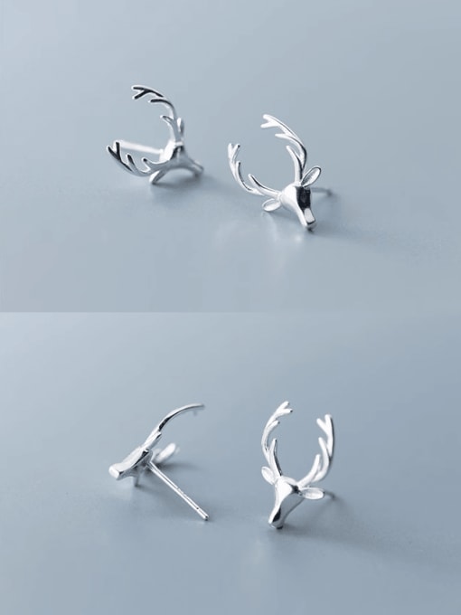 Rosh 925 Sterling Silver Deer Trend Stud Earring 2