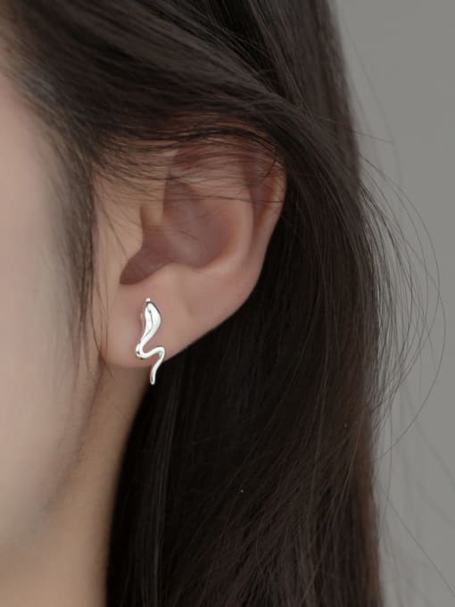 Rosh 925 Sterling Silver Animal Minimalist Stud Earring 1