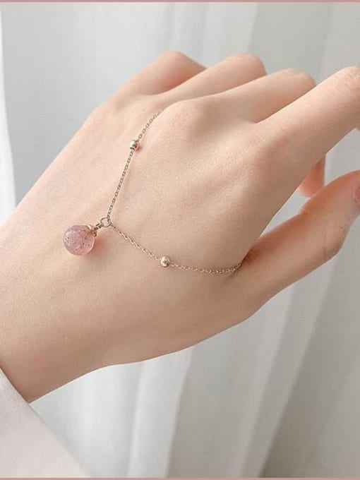 A TEEM Titanium Pink Crystal  Necklace 1