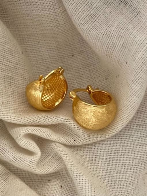 Boomer Cat 925 Sterling Silver Geometric Vintage Stud Earring 2