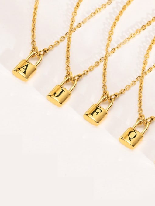 CONG Stainless steel Letter Hip Hop Necklace 2