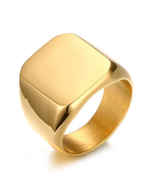 Gold 7 12 Stainless steel Geometric Minimalist Band Ring
