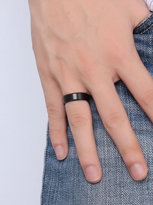 CONG Tungsten Geometric Minimalist Band Ring 1