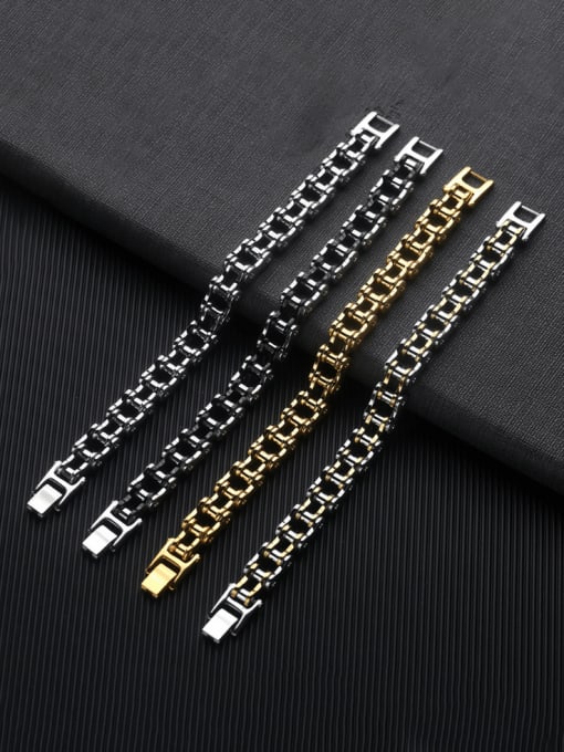 Open Sky Stainless steel Geometric Chain Hip Hop Link Bracelet 2