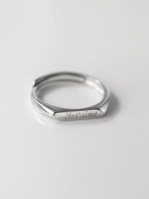 Rosh 925 Sterling Silver Cubic Zirconia Geometric Minimalist Band Ring 3