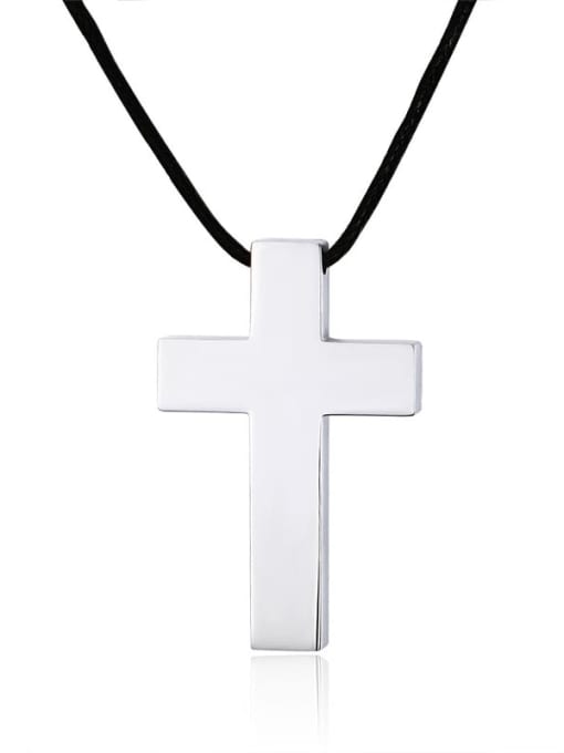 CONG Titanium Steel Cross Minimalist Regligious Necklace 3