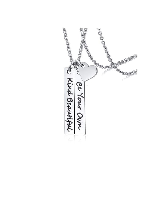 Be Your Own Kind Beautiful Stainless Steel Bar Necklaces