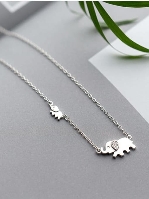 Rosh 925 Sterling Silver Elephant Cute Necklace 0