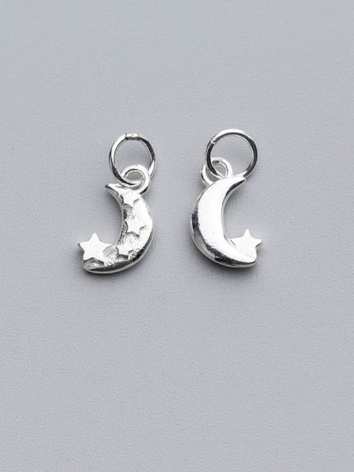 FAN 925 Sterling Silver With Small Moon Pendant DIY Jewelry Accessories 2