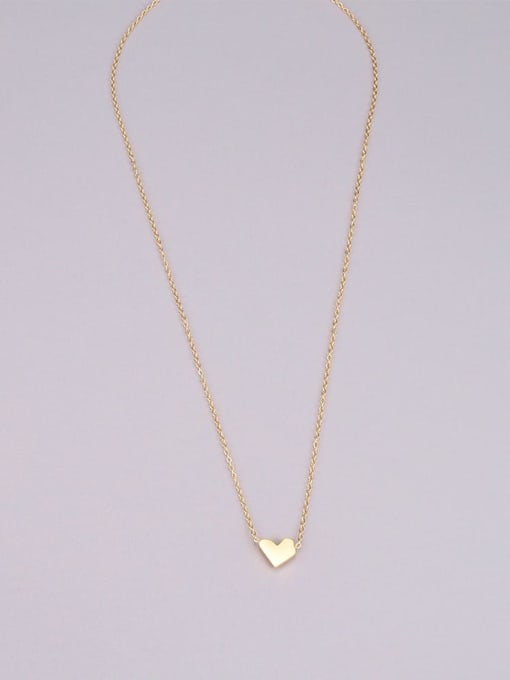 A TEEM Titanium Steel Minimalist Heart  Pendant Necklace 2