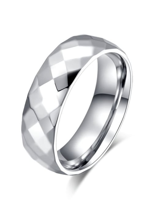 CONG Titanium Steel Round Minimalist Band Ring 1