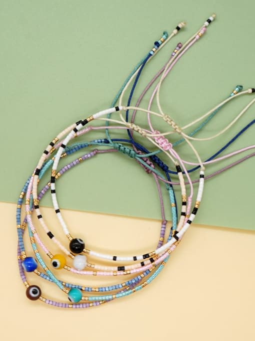 Roxi Miyuki Millet Bead Multi Color Evil Eye Bohemia Handmade Weave Bracelet 0