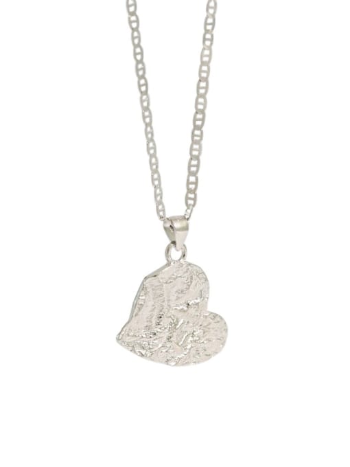 DAKA 925 Sterling Silver Heart Vintage pendant Necklace 4