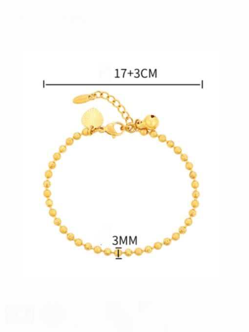 Women's bracelet 17+ 3cm Alloy Geometric Minimalist Beaded Bracelet