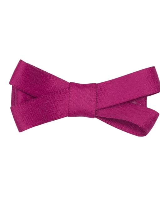 6 crimson purple Alloy Fabric Cute Bowknot  Multi Color Hair Barrette