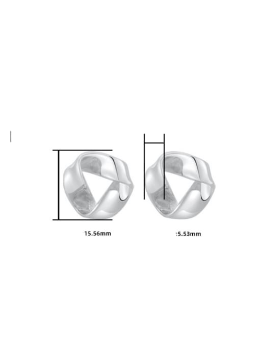 XBOX 925 Sterling Silver Geometric Minimalist Stud Earring 3