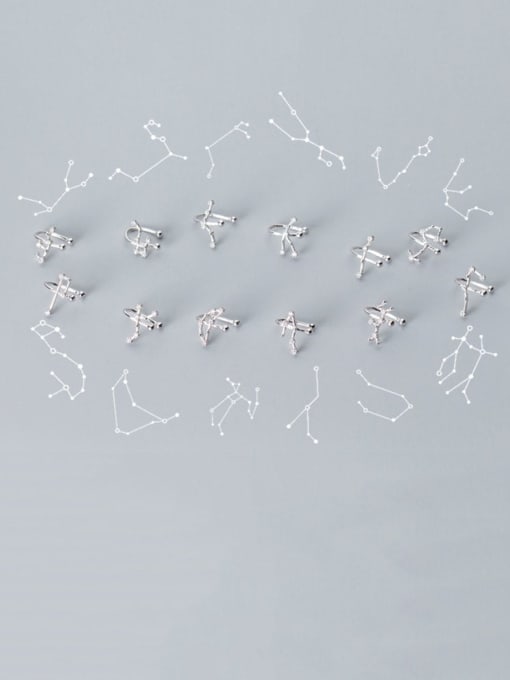 Rosh 925 Sterling Silver Constellation Minimalist Stud Earring 3