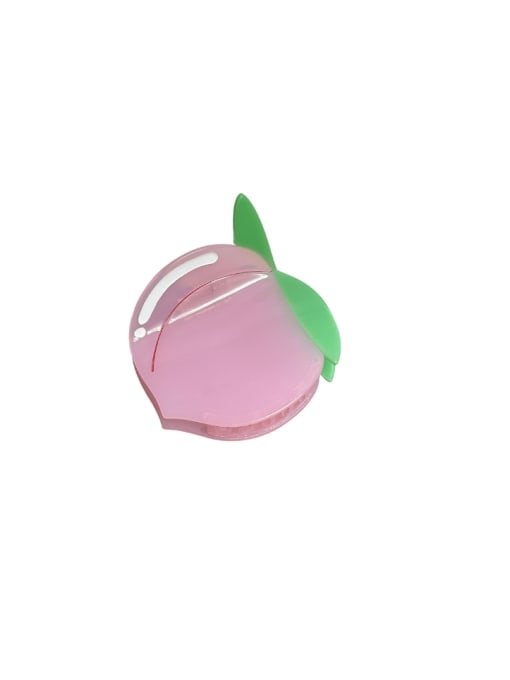 Peach 8.1cm Cellulose Acetate Trend Friut Alloy Multi Color Jaw Hair Claw