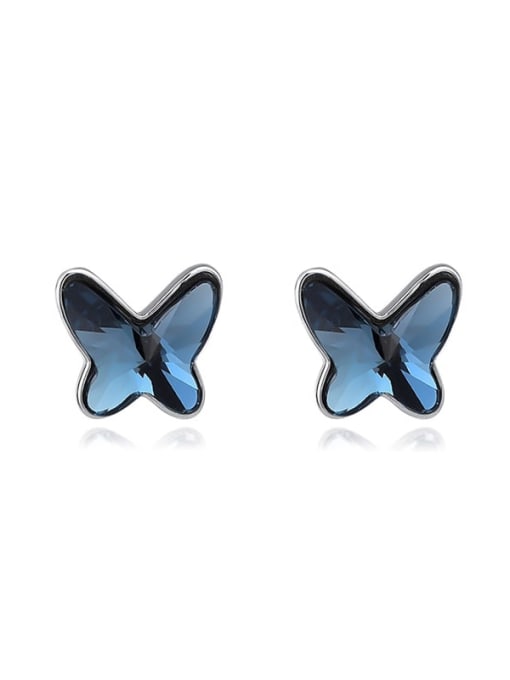 BC-Swarovski Elements 925 Sterling Silver Austrian Crystal Butterfly Classic Stud Earring 4