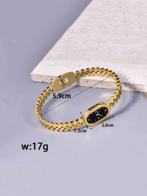 A TEEM Titanium Steel Number Hip Hop Band Bangle 1